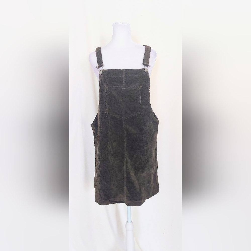 Altar'd State Corduroy Overalls Dress Size Medium Brown Adjustable Straps